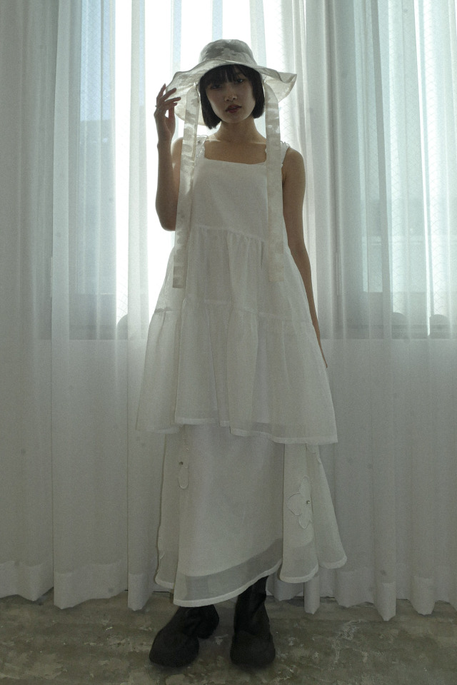 HONEY MI HONEY｜flower organdie frill ribbon hat｜フラワー