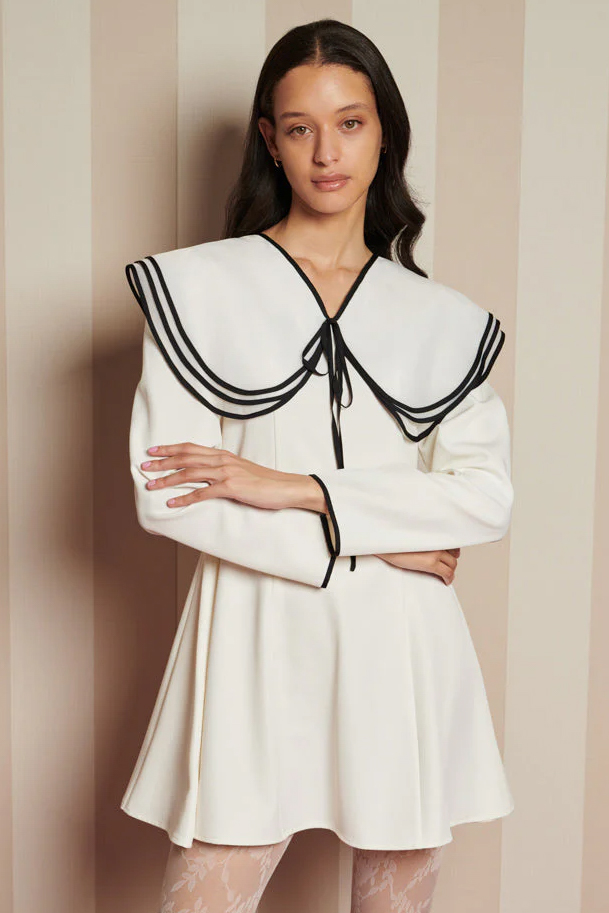 【sister jane】Porcelain Collar Mini Dress