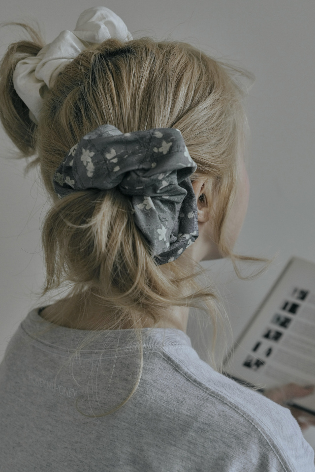 chun collaboration hair scrunchie