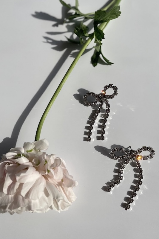 【HONEY MI HONEY】ribbon bijou pierce&earring