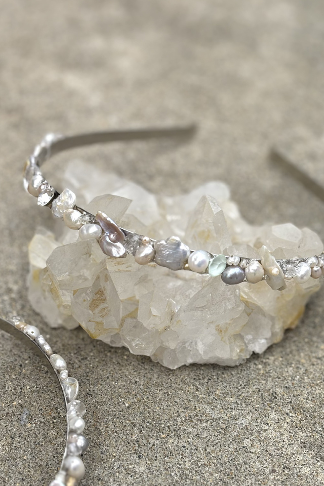 【HONEY MI HONEY 】shell stone headband