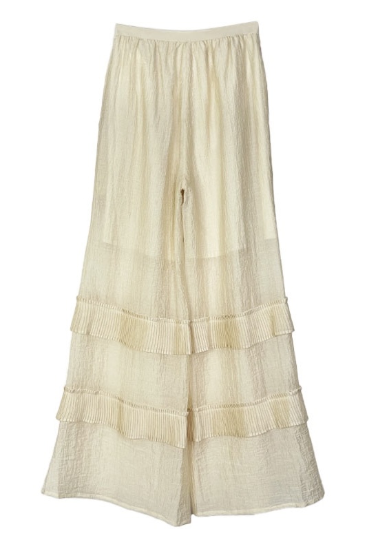 【HONEY MI HONEY】chiffon wide pants