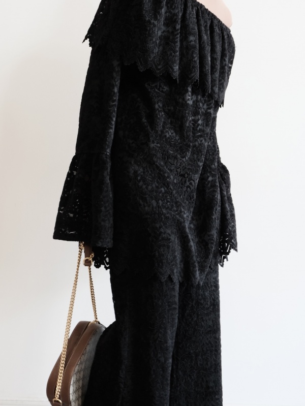 【HONEY MI HONEY】brush lace scallop tunic brush lace scallop tunic