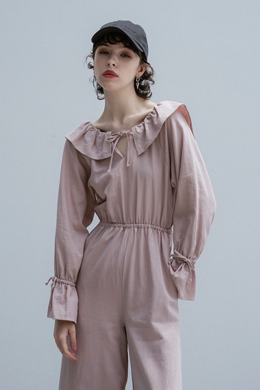 back open linen all-in-one