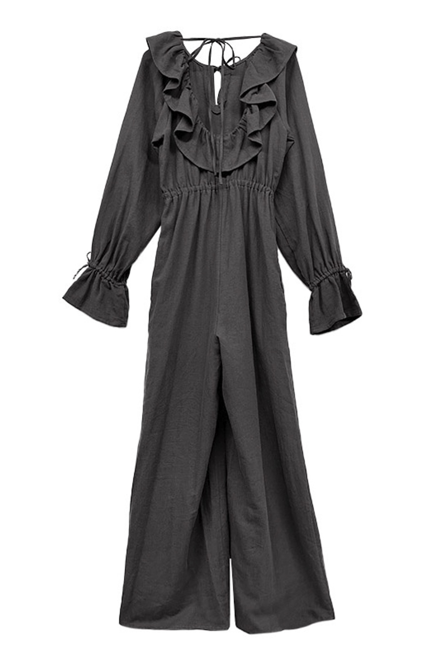 back open linen all-in-one