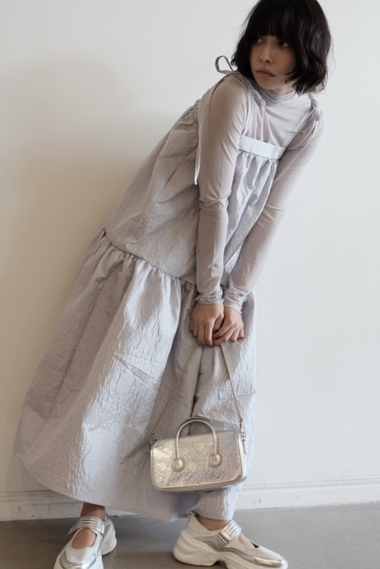 two-way jacquard tiered one-piece