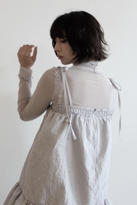 two-way jacquard tiered one-piece