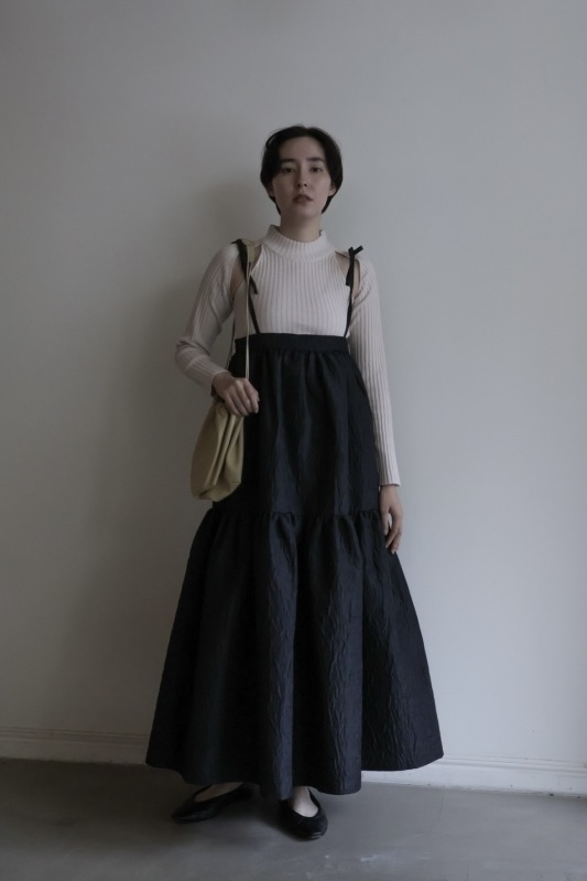 two-way jacquard tiered one-piece