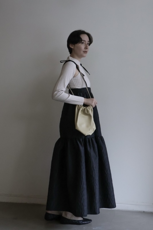 two-way jacquard tiered one-piece