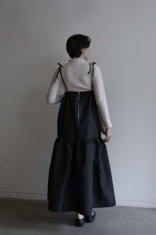two-way jacquard tiered one-piece