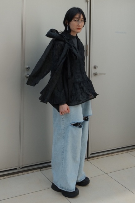 organdie flower bone jacket