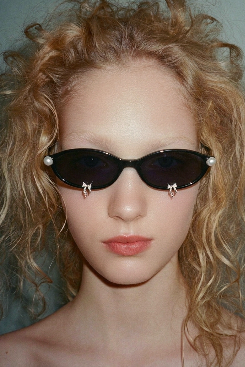 【HONEY MI HONEY】bijou sunglasses skinny cat