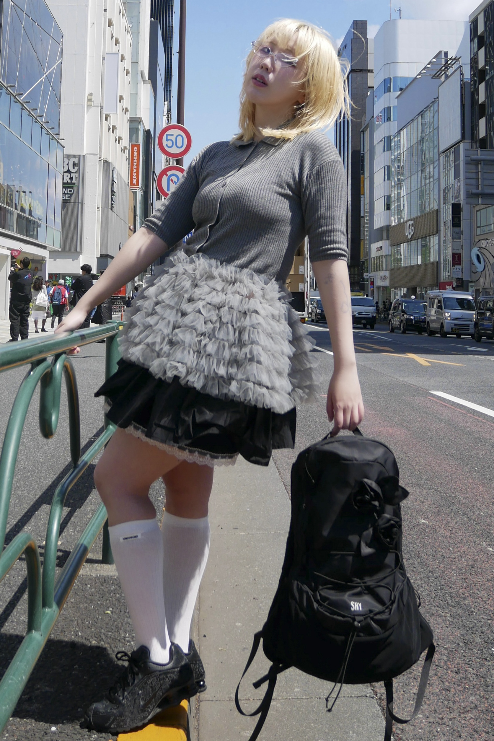HONEY MI HONEY｜taffeta layered drape mini skirt