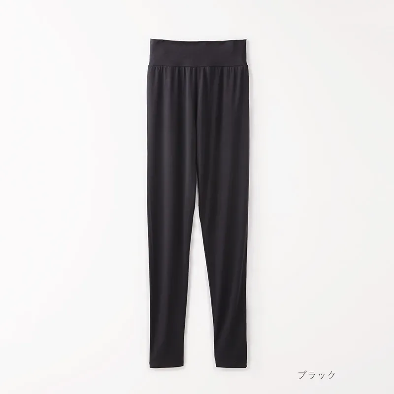 竹布　スパッツ　10分　黒
