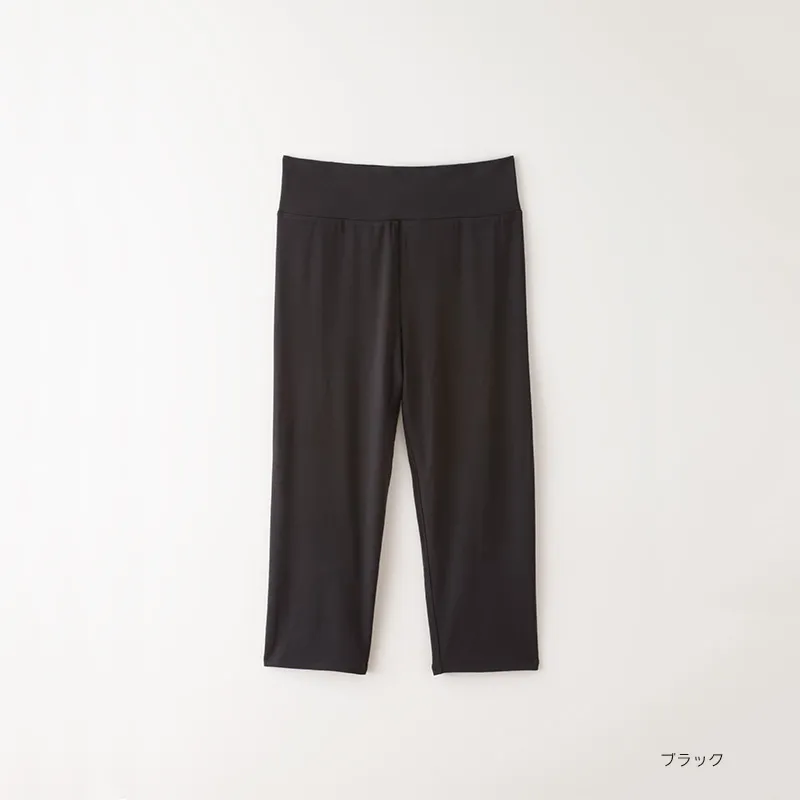 竹布　スパッツ　黒　7分