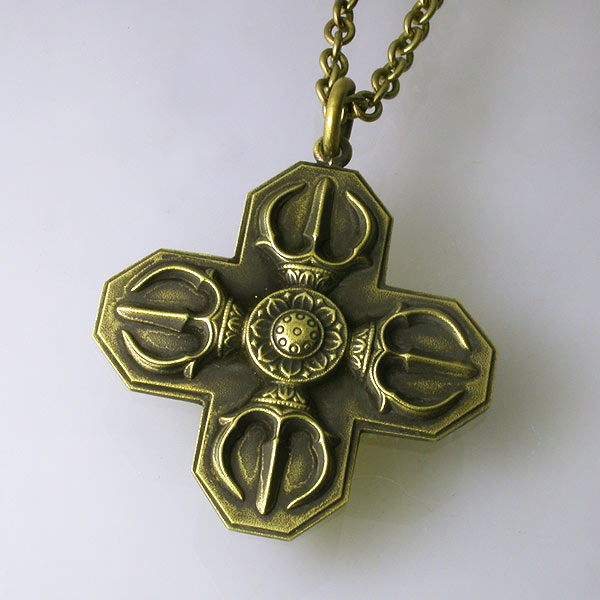 クロス羯磨ペンダント・大(BRASS)