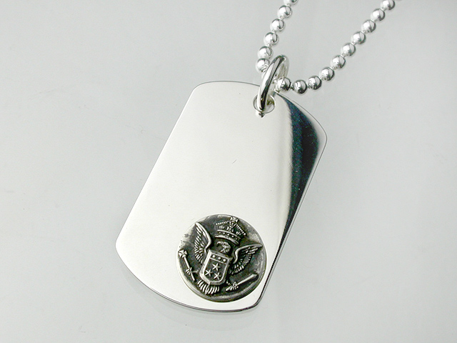ドッグタグ・中・シルバーエンブレム