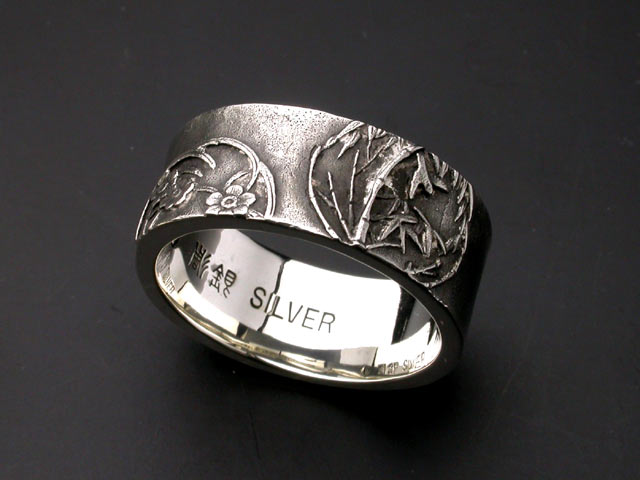 刀装具リング【竹梅】