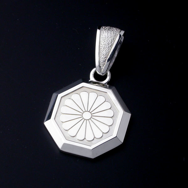 家紋ペンダント・八角・中・Pt900プラチナ・竹コース