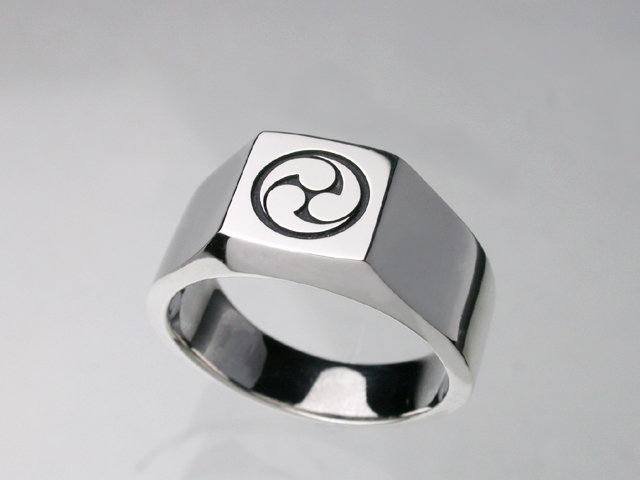 家紋リング・艶・梅コース