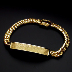 般若心経ブレス・SLIM・K18金ゴールド・180mm