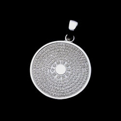 般若心経ペンダント・サークル・Pt900プラチナ ペンダント ネックレス メンズ レディース Pt900,プラチナ 名入れ