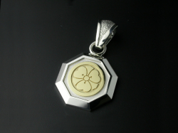 家紋ペンダント・八角・ゴールドエンブレム