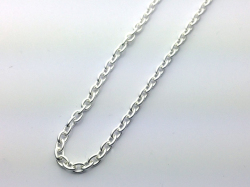 シルバー小豆チェーン　40cm