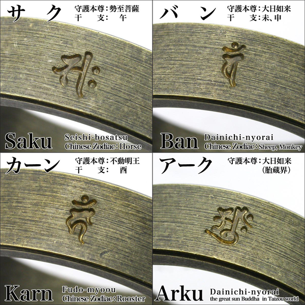 真ちゅうの風合いが楽しめる文字入りリングです。