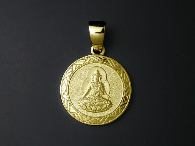 守護本尊】虚空蔵菩薩ペンダント・K18金ゴールド