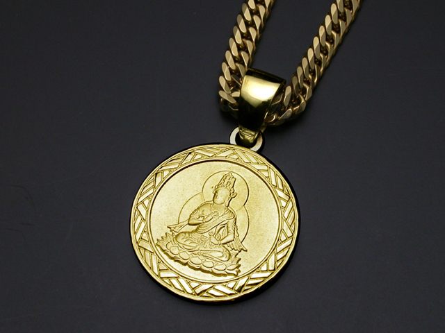 守護本尊】普賢菩薩ペンダント・K18金ゴールド 