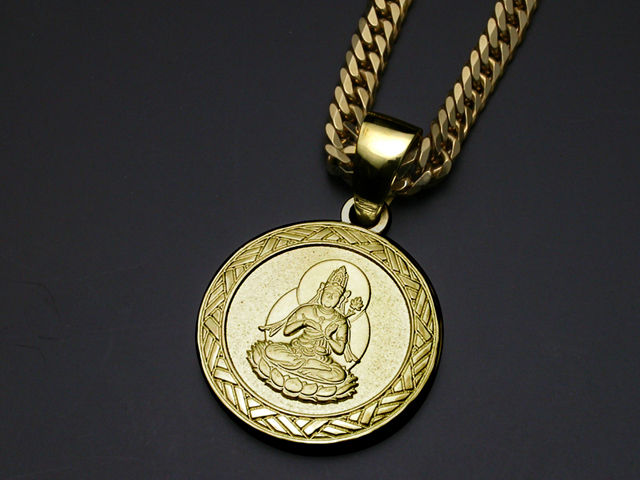 守護本尊】勢至菩薩ペンダント・K18金ゴールド