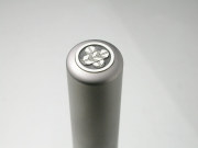 家紋入りチタン印鑑（個人実印・銀行印・15mm)シルバーエンブレム・竹コース