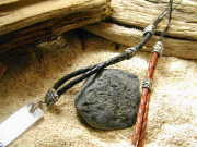 携帯ストラップ用革紐