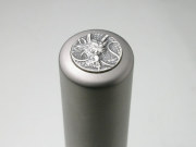 龍紋入りチタン印鑑・シルバーエンブレム