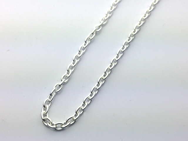 シルバー小豆チェーン　40cm
