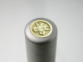 家紋入りチタン印鑑（個人実印・16.5mm)ゴールドエンブレム