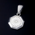 家紋ペンダント・八角・中・Pt900プラチナ・松コース