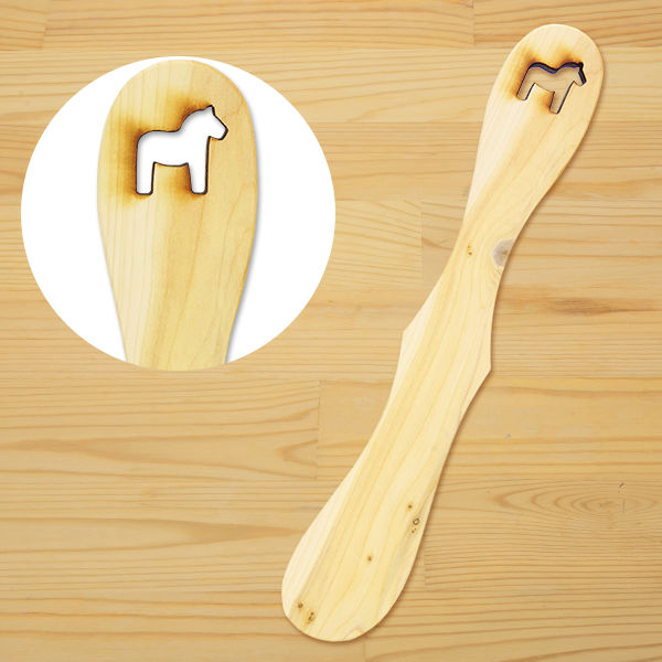 ヘムスロイド社 くり抜きダーラナホースの木製バターナイフ【ネコポス送料当店負担商品】