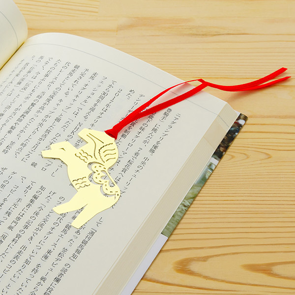 プルートプロダクト「ダーラナホース　ブックマーク」ゴールド