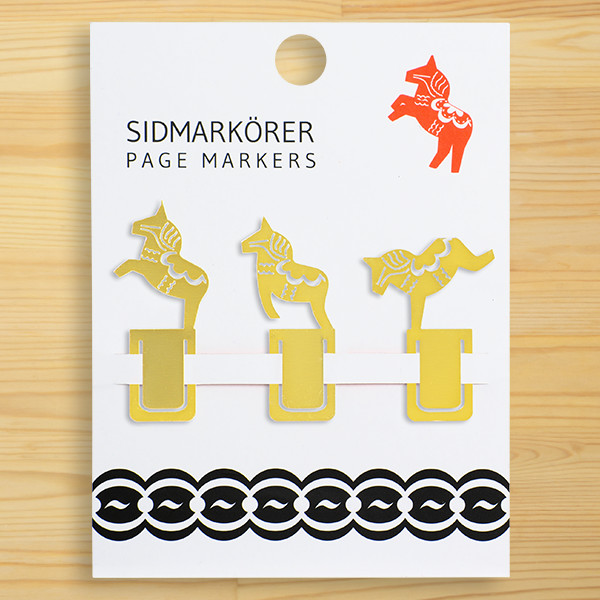 プルートプロダクト　ダーラナホース　ページマーク(3点セット)