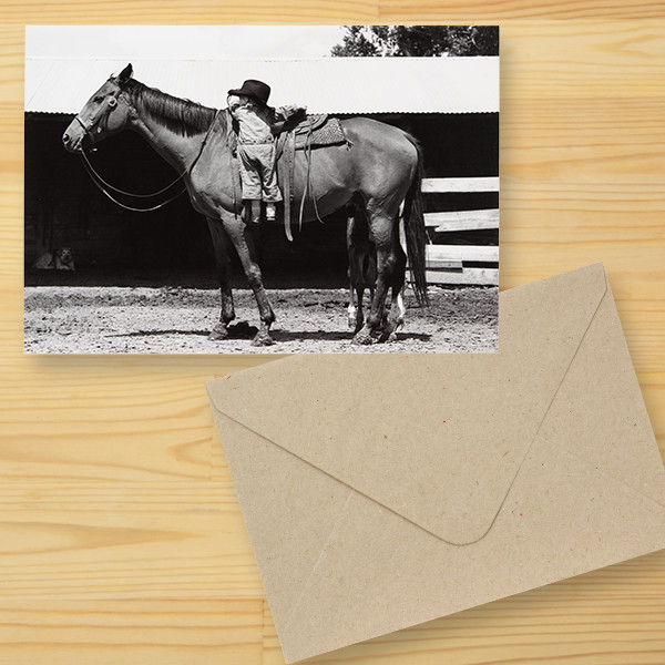 「馬に乗る子供」グリーティングカード（オランダ）
