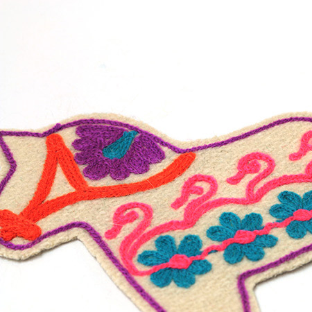 ダーラナホースのフェルトコースター　２色