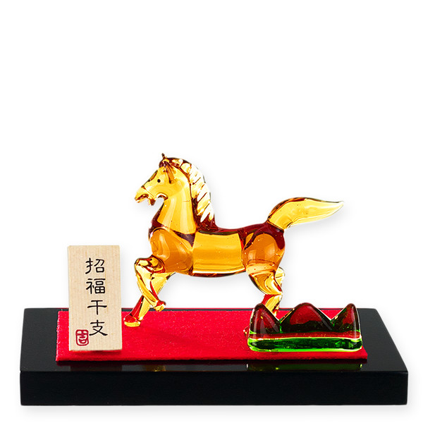 奇跡の存在 縁起物 開運 左馬 馬 置物 置き物 オブジェ 希少な存在
