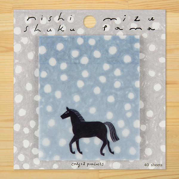 Nishiyamaページ 西淑（nishi shuku） トレーシングペーパーふせん「mizutama」