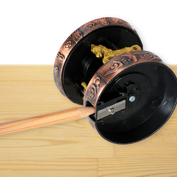 手のひらサイズ・ミニチュア メリーゴーランド（鉛筆削り付）