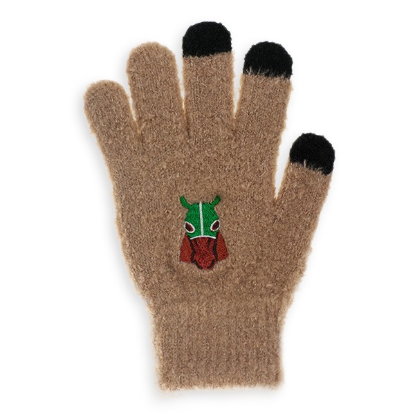 スマホが使える「サラブレッド」ふわふわレディース手袋