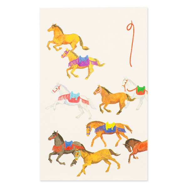 伊予和紙　ぽち袋 「馬九行久」３枚入