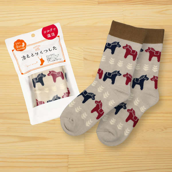 ダーラナホース あったか冷えとりくつした