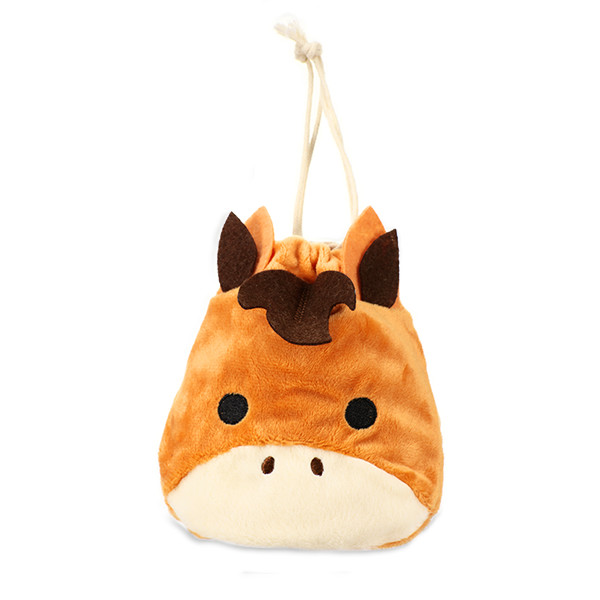 ウマ巾着バッグ
